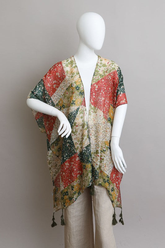 Patchwork Floral Kimono