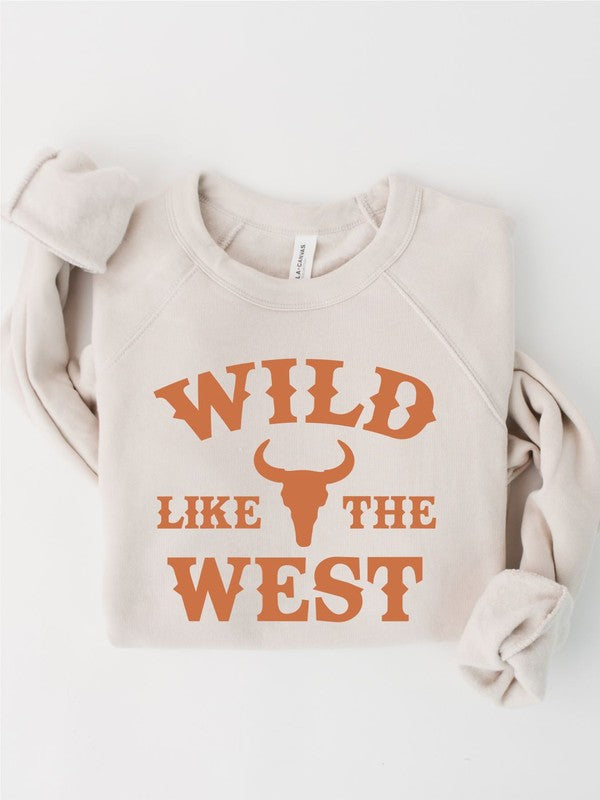 Sweatshirt Wild Like the West Crew neck