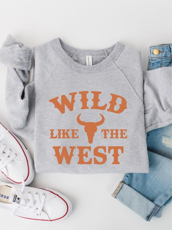 Sweatshirt Wild Like the West Crew neck