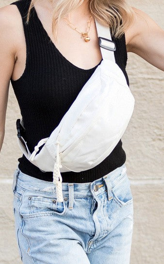 Nylon Crossbody Sling Crescent Belt Bag-Fanny Pack