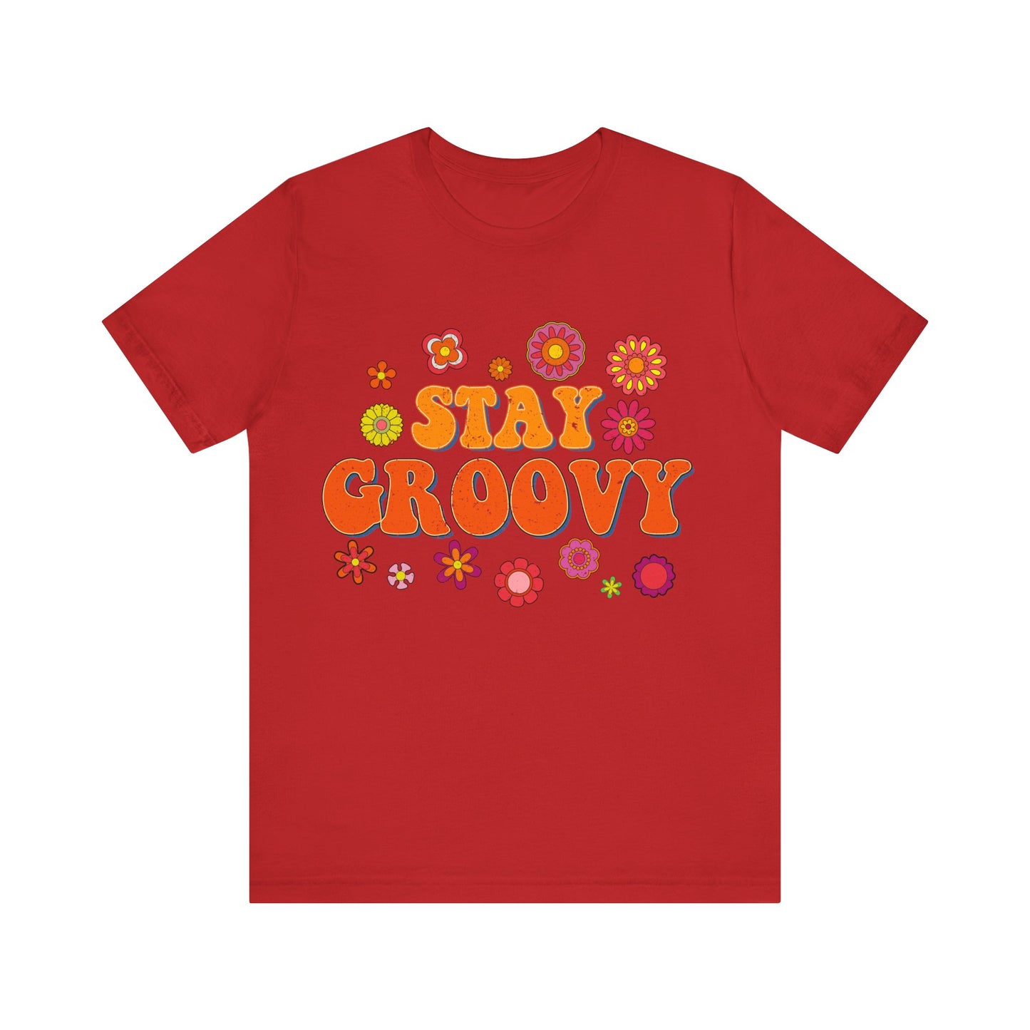 Stay Groovy Vintage Unisex Jersey Short Sleeve Tee Hippie T Shirt Boho Tee Gender Neutral Women's Men's Youth