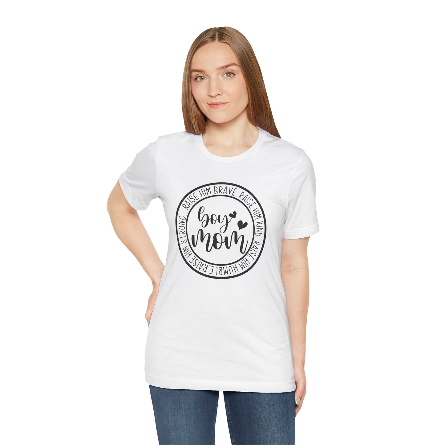 Women's Boy Mom T Shirt Unisex Jersey Short Sleeve Tee Women's T Shirt