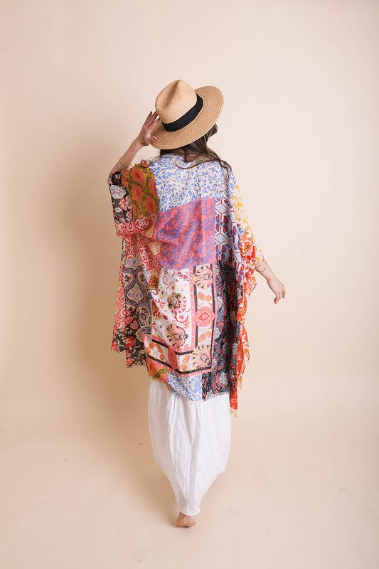 Bohemian Kimono Floral Patchwork