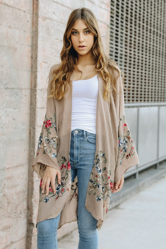 Kimono Floral Long