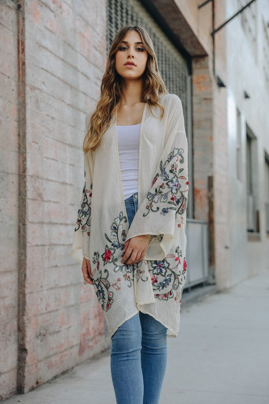 Kimono Floral Long