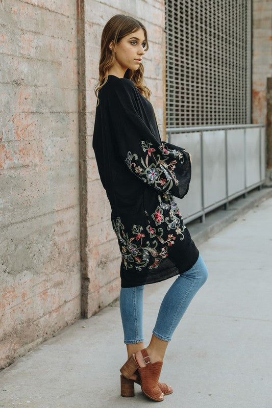 Kimono Floral Long