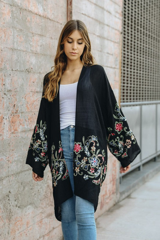 Kimono Floral Long