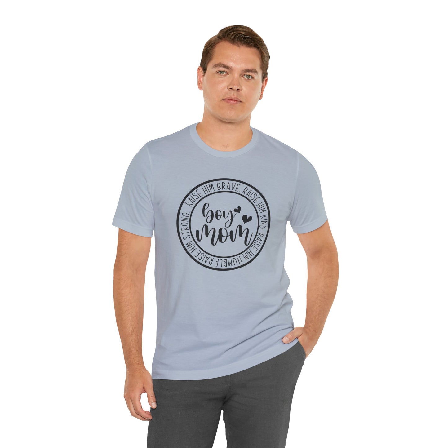 Women's Boy Mom T Shirt Unisex Jersey Short Sleeve Tee Women's T Shirt