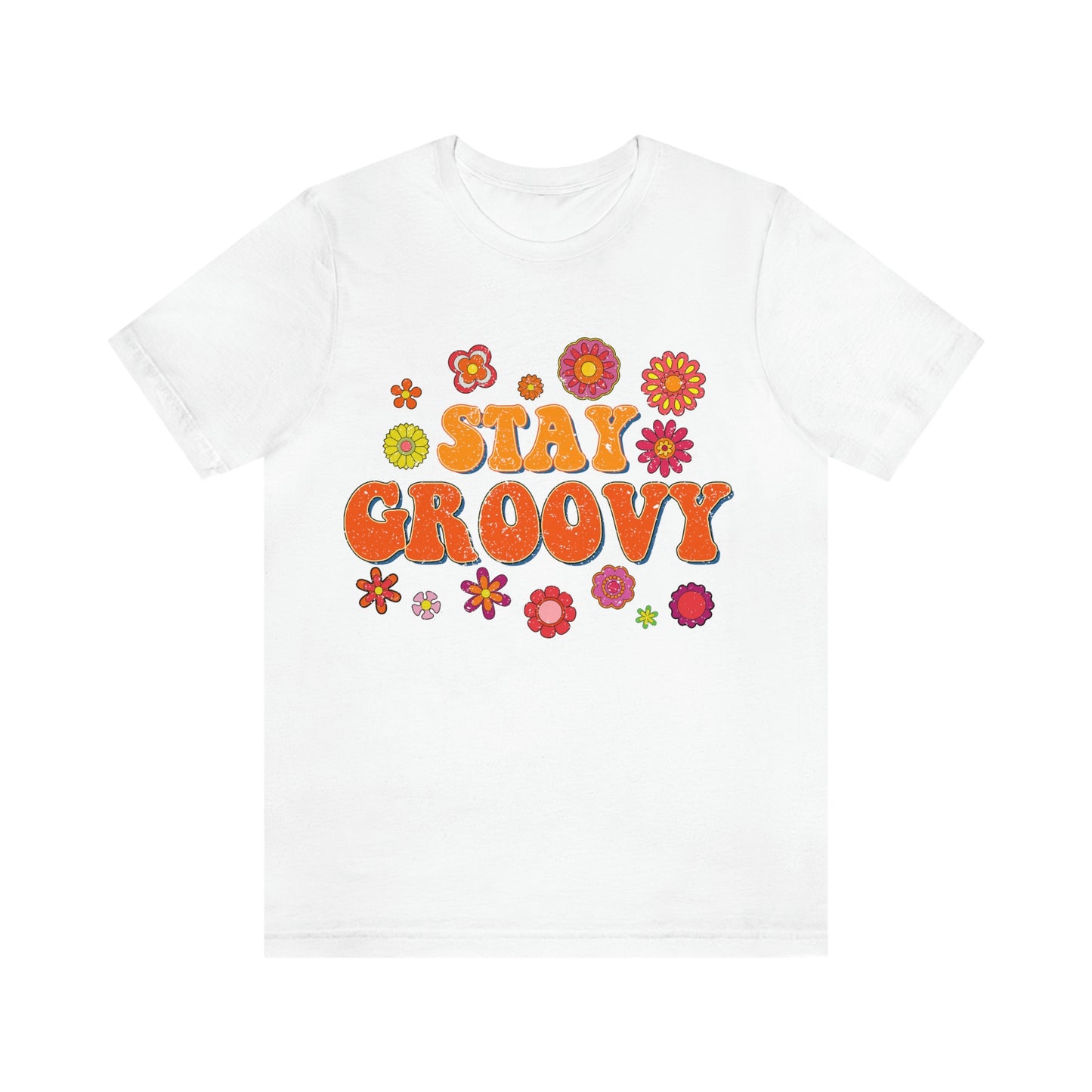 Stay Groovy Vintage Unisex Jersey Short Sleeve Tee Hippie T Shirt Boho Tee Gender Neutral Women's Men's Youth