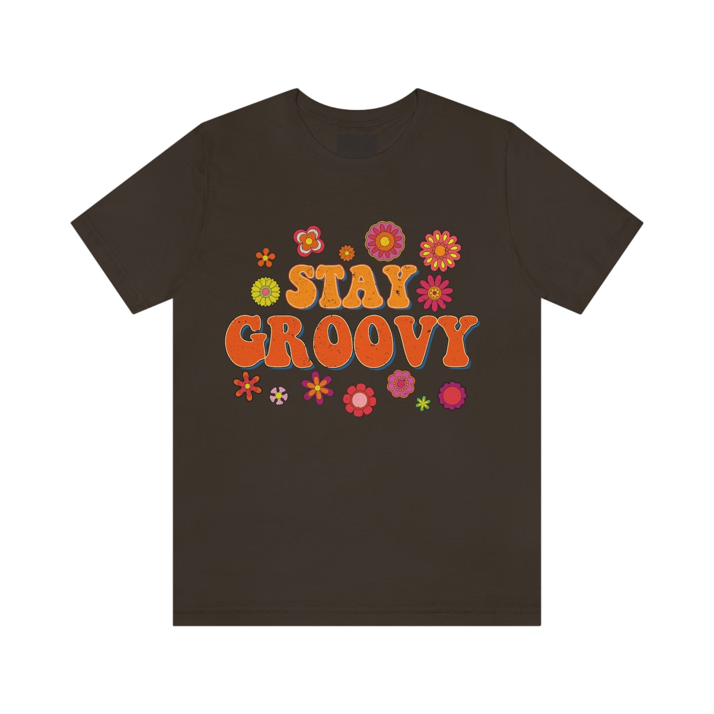 Stay Groovy Vintage Unisex Jersey Short Sleeve Tee Hippie T Shirt Boho Tee Gender Neutral Women's Men's Youth