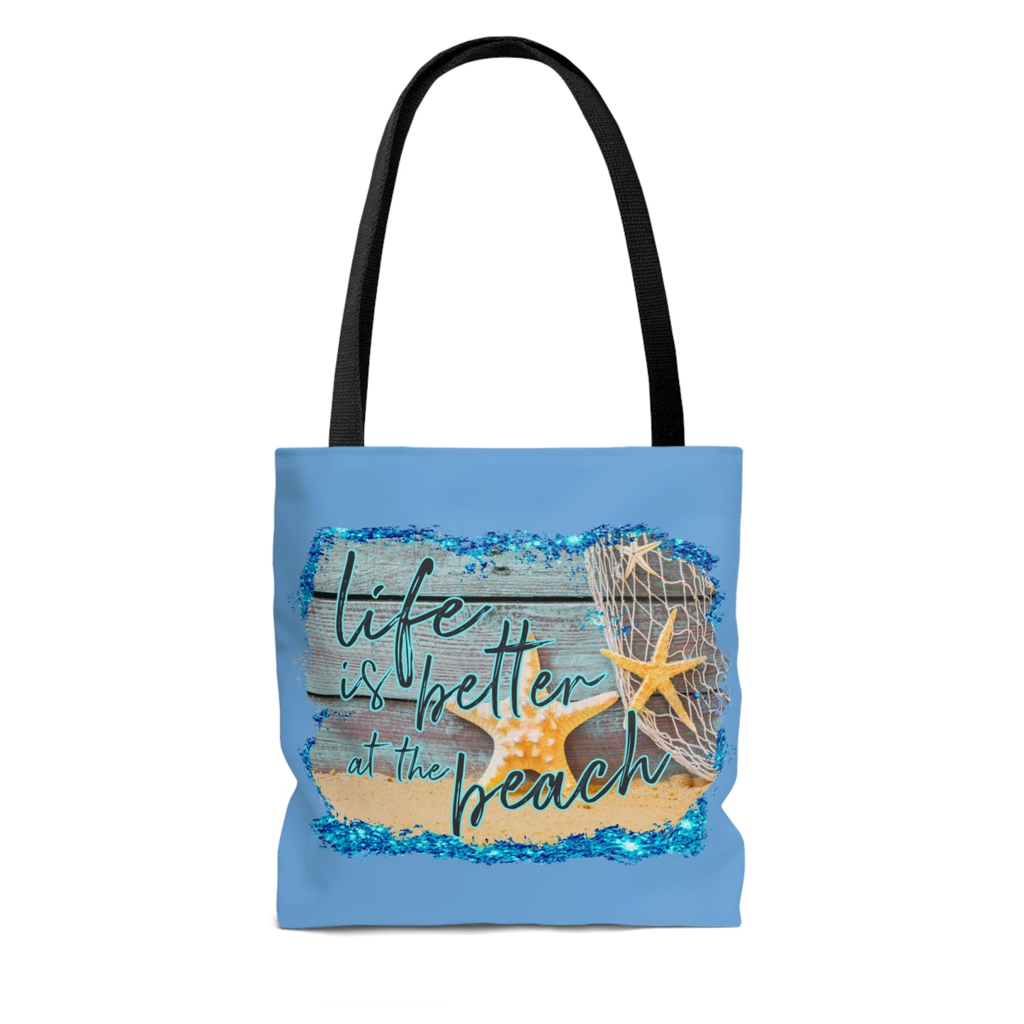 AOP Life is Better at the Beach Tote Bag Summer Tote Bag Spring Unisex