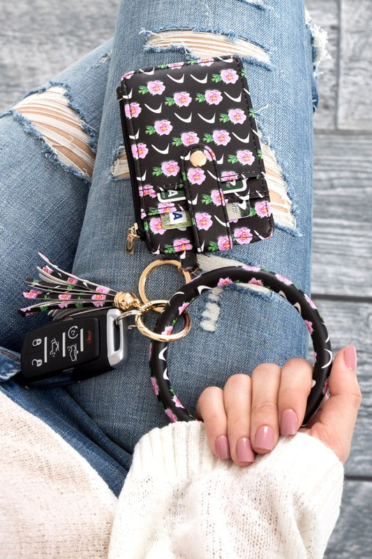 Key Ring Wallet Bracelet-Wallet Coin Purse-Bracelet Key Ring