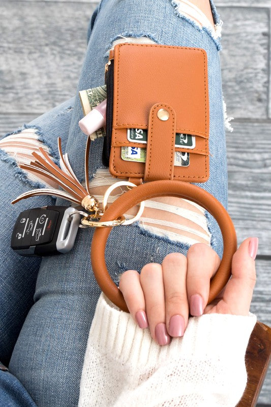 Key Ring Wallet Bracelet-Wallet Coin Purse-Bracelet Key Ring