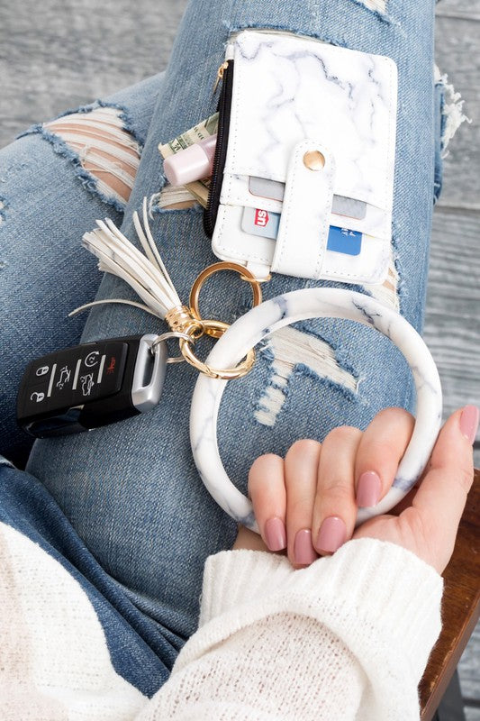 Key Ring Wallet Bracelet-Wallet Coin Purse-Bracelet Key Ring