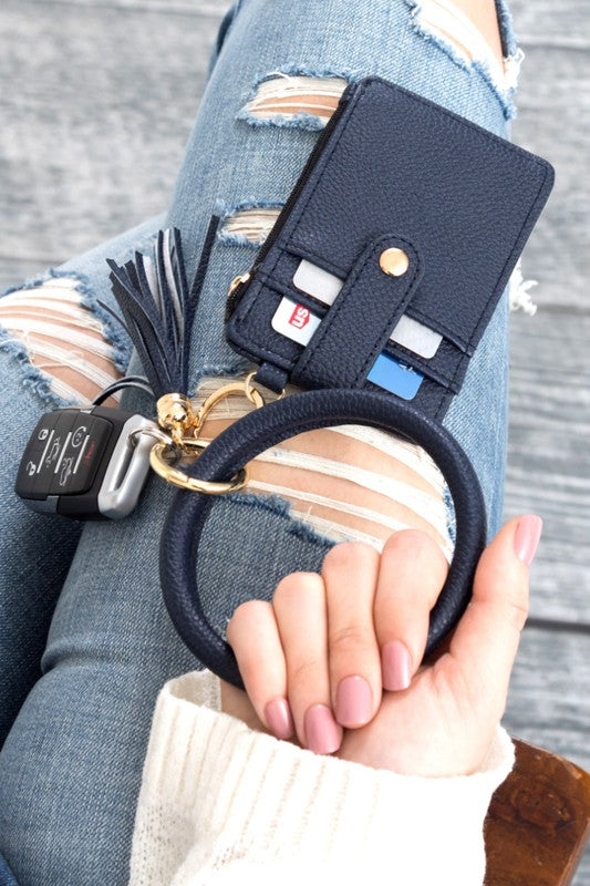 Key Ring Wallet Bracelet-Wallet Coin Purse-Bracelet Key Ring