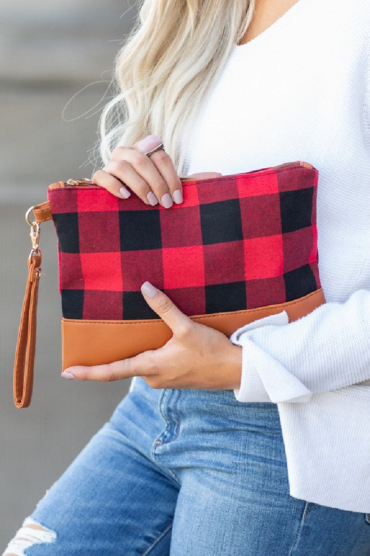 Clutch Buffalo Plaid