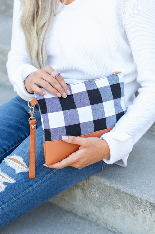 Clutch Buffalo Plaid