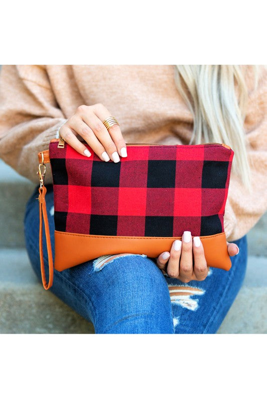 Clutch Buffalo Plaid