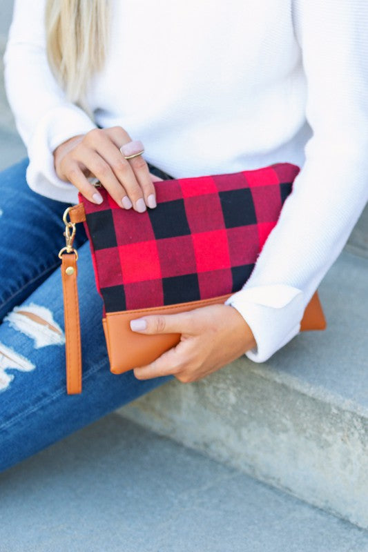 Clutch Buffalo Plaid