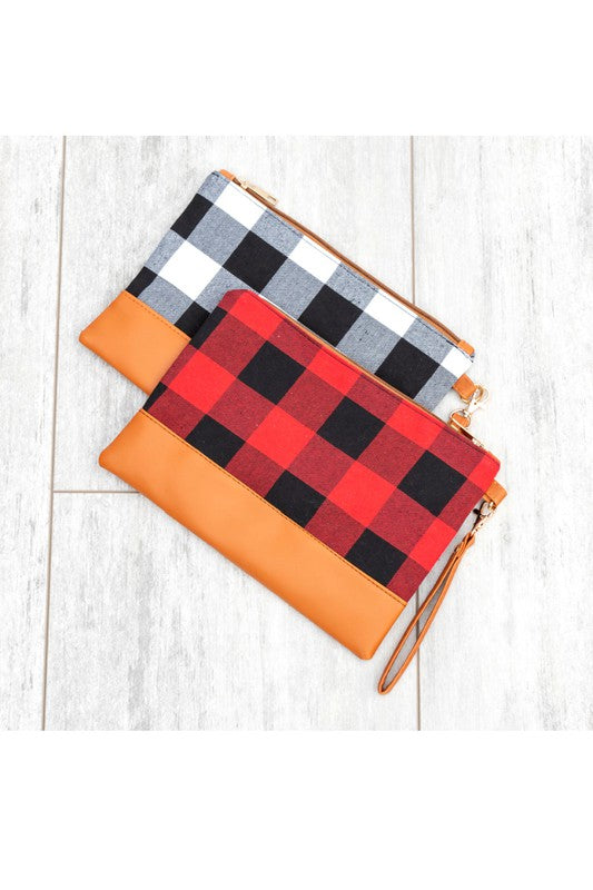 Clutch Buffalo Plaid