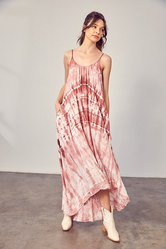 Tye Dye Cami Maxi Dress