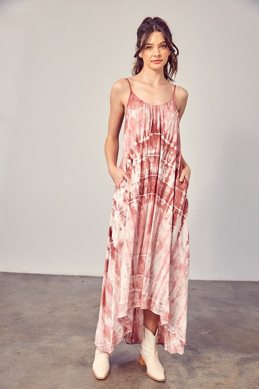 Tye Dye Cami Maxi Dress