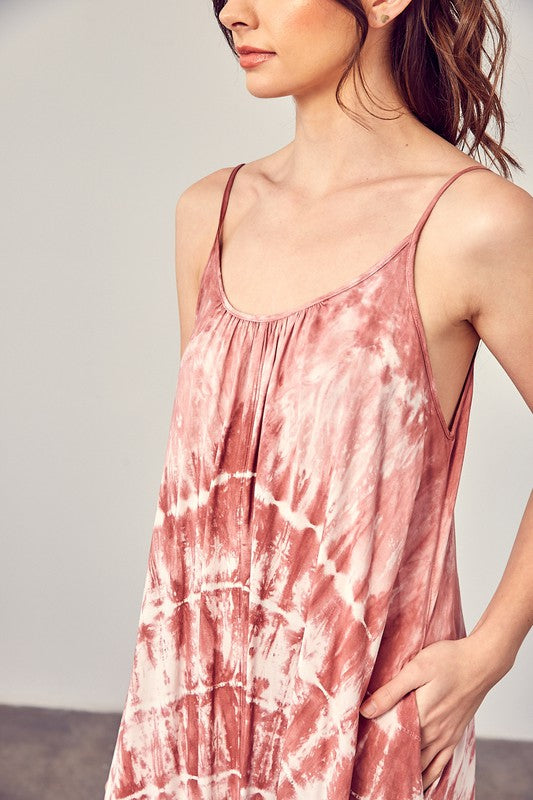 Tye Dye Cami Maxi Dress