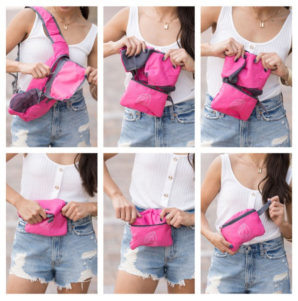 Nylon Neon Sling-Shoulder Bag