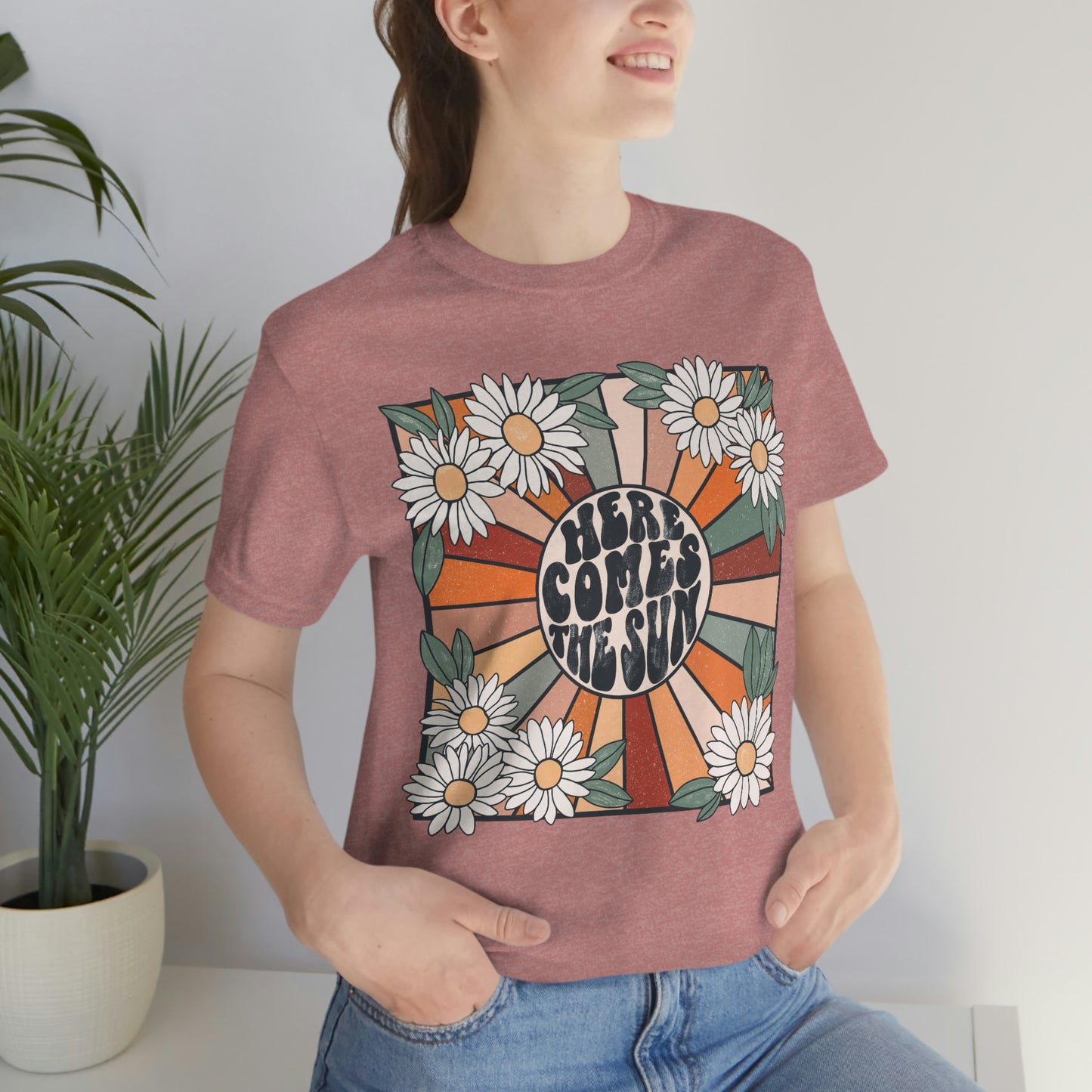 Here Comes the Sun Unisex Jersey Short Sleeve Tee