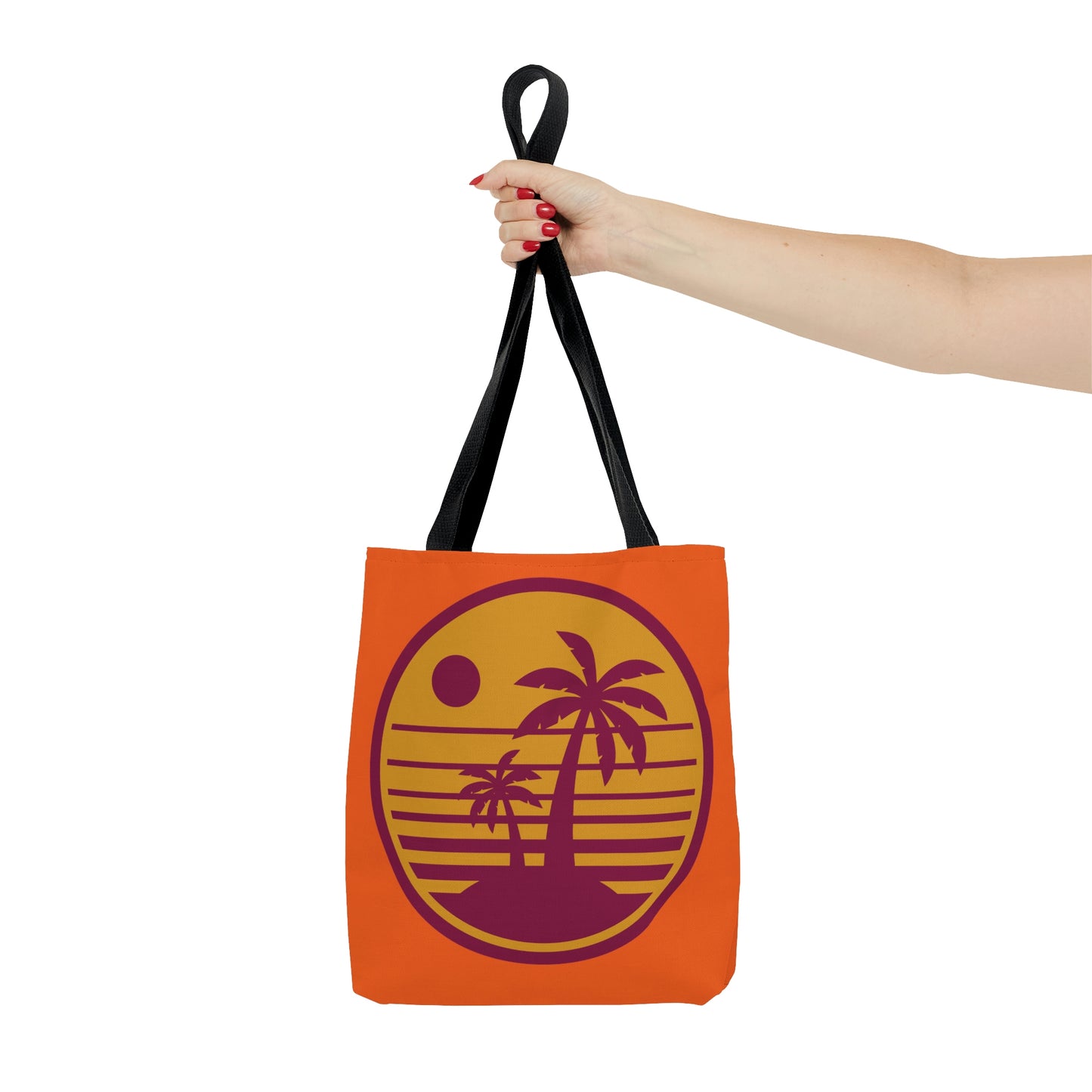 AOP Beach Tote Bag Spring Summer Palm Tree Sun