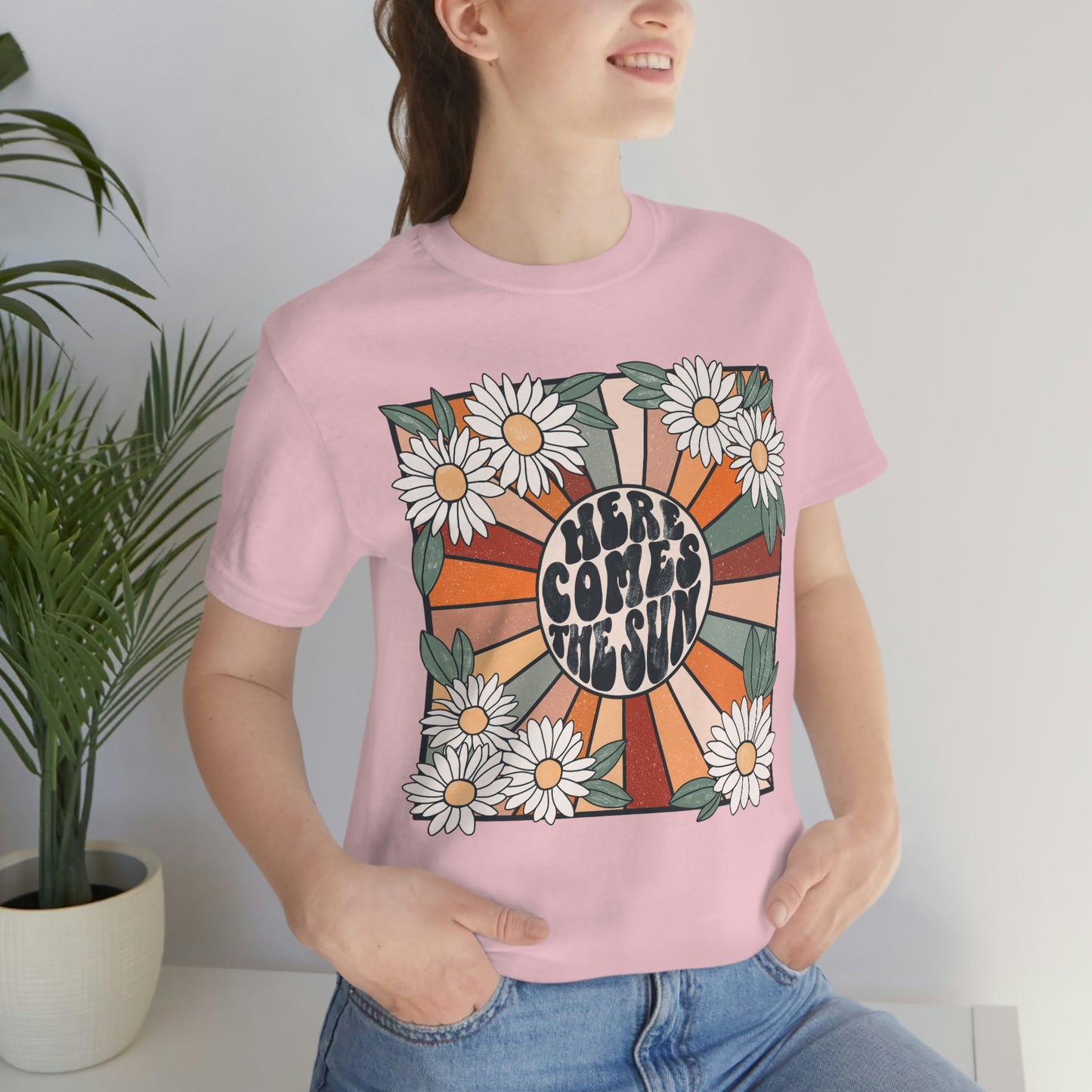 Here Comes the Sun Unisex Jersey Short Sleeve Tee