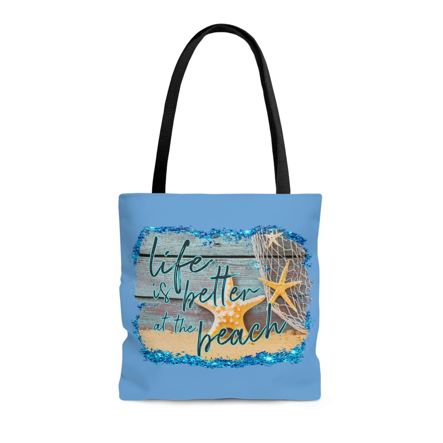 AOP Life is Better at the Beach Tote Bag Summer Tote Bag Spring Unisex