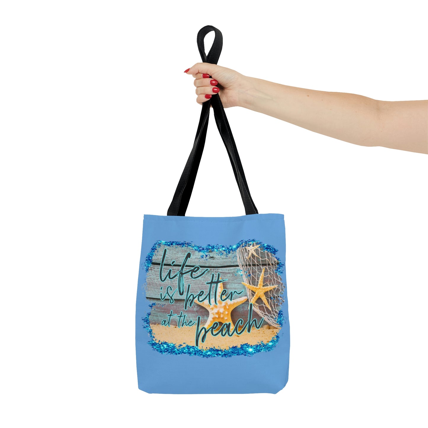 AOP Life is Better at the Beach Tote Bag Summer Tote Bag Spring Unisex