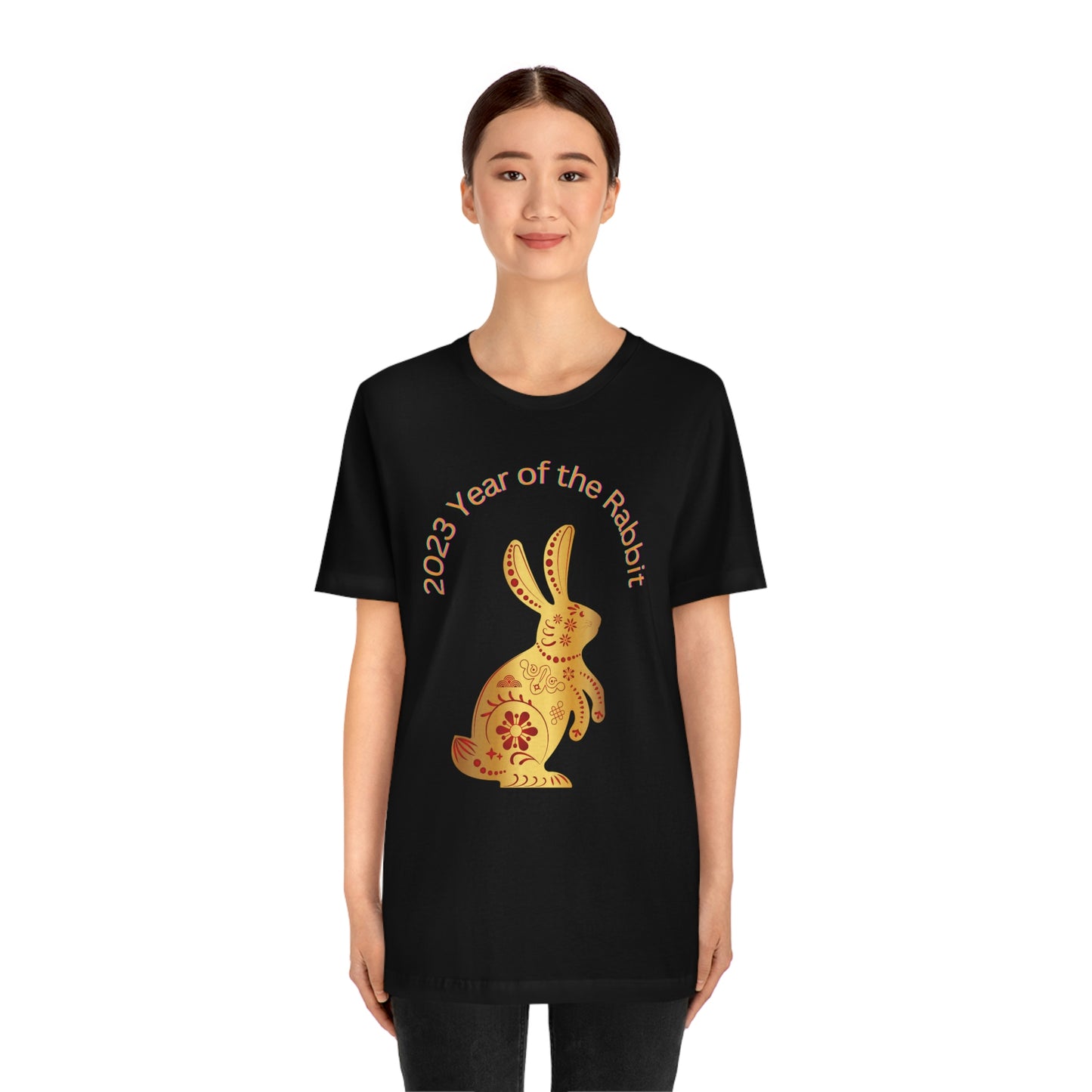 Chinese Lunar New Year 2023 Women's T Shirt Unisex Jersey Short Sleeve Tee Women's Men's Gender Neutral Year of the Rabbit