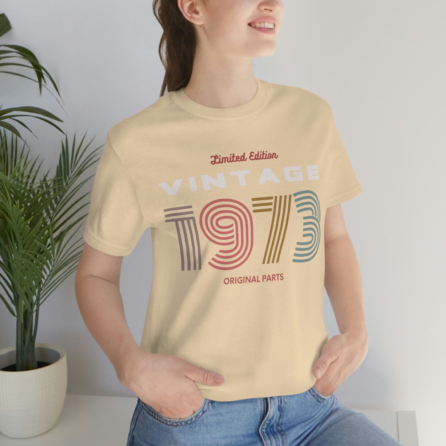 Vintage 1973 Unisex T Shirt Jersey Short Sleeve Tee Limited Edition Original Parts Women's T Shirt Men's Vintage T Shirt Gender Neutral Tee