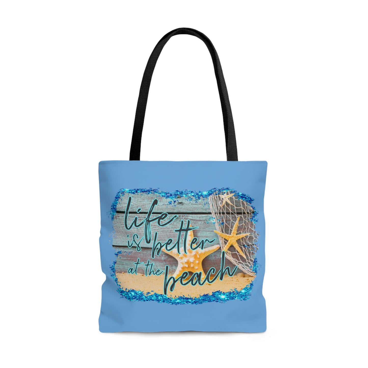 AOP Life is Better at the Beach Tote Bag Summer Tote Bag Spring Unisex