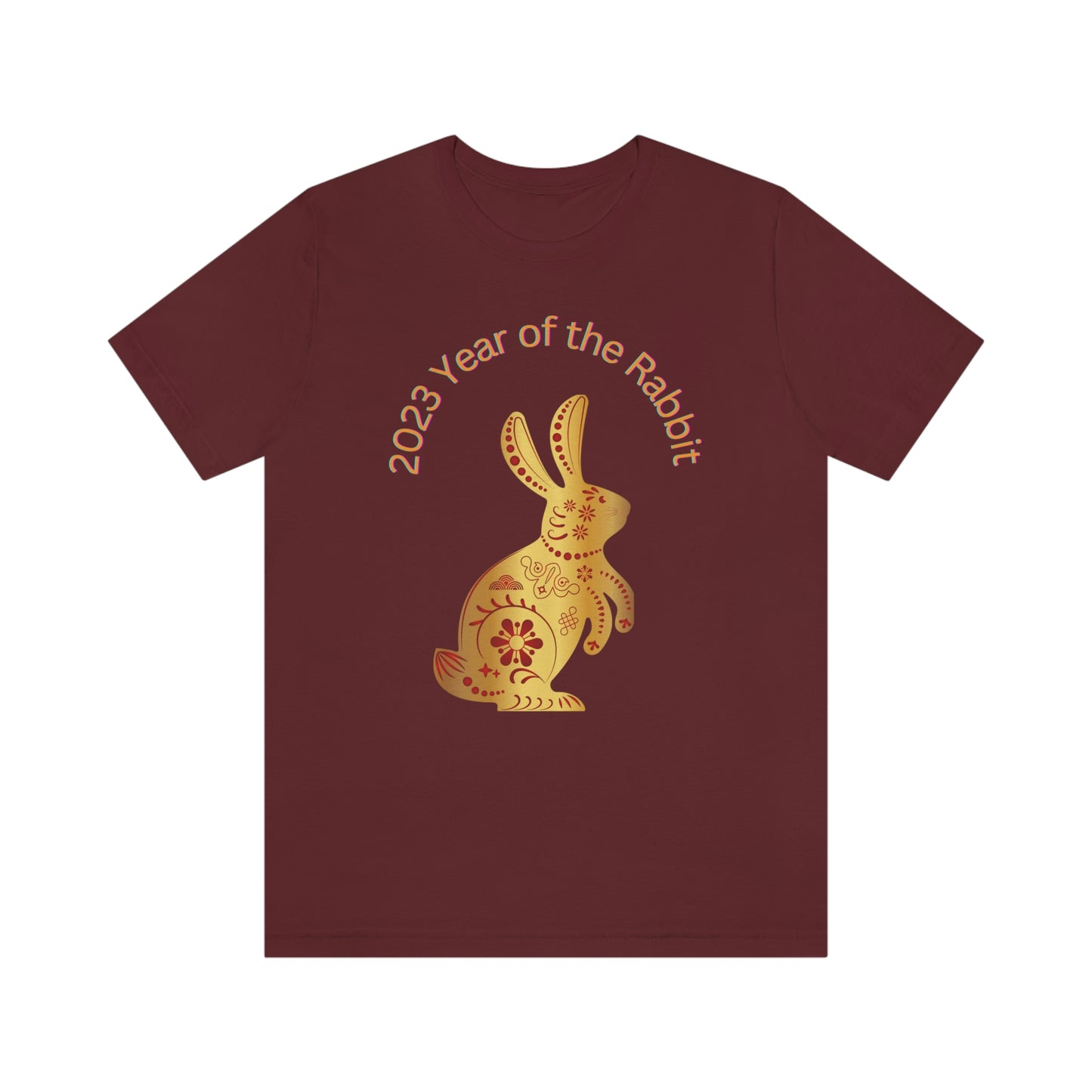 Chinese Lunar New Year 2023 Women's T Shirt Unisex Jersey Short Sleeve Tee Women's Men's Gender Neutral Year of the Rabbit