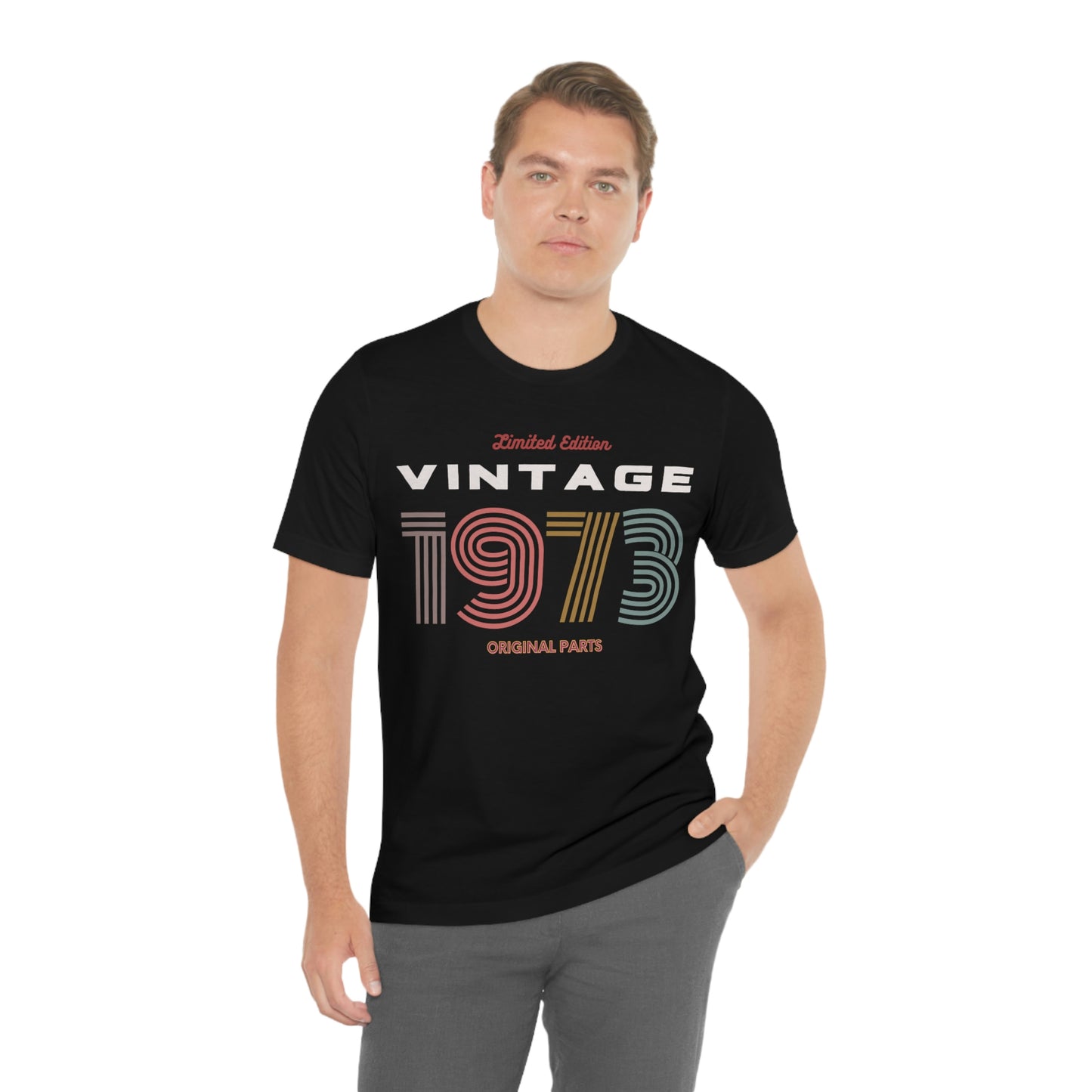 Vintage 1973 Unisex T Shirt Jersey Short Sleeve Tee Limited Edition Original Parts Women's T Shirt Men's Vintage T Shirt Gender Neutral Tee