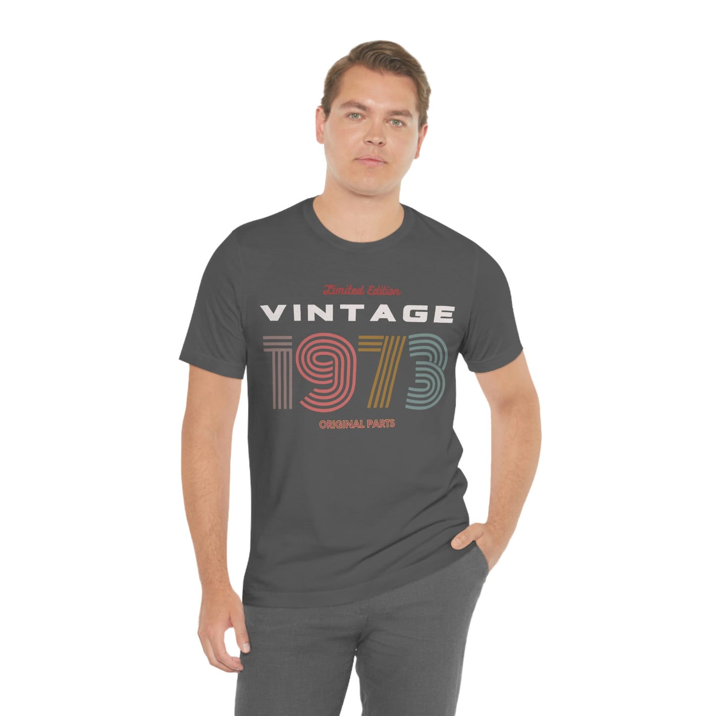 Vintage 1973 Unisex T Shirt Jersey Short Sleeve Tee Limited Edition Original Parts Women's T Shirt Men's Vintage T Shirt Gender Neutral Tee