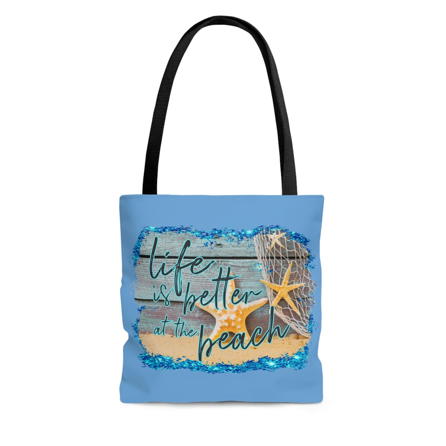 AOP Life is Better at the Beach Tote Bag Summer Tote Bag Spring Unisex