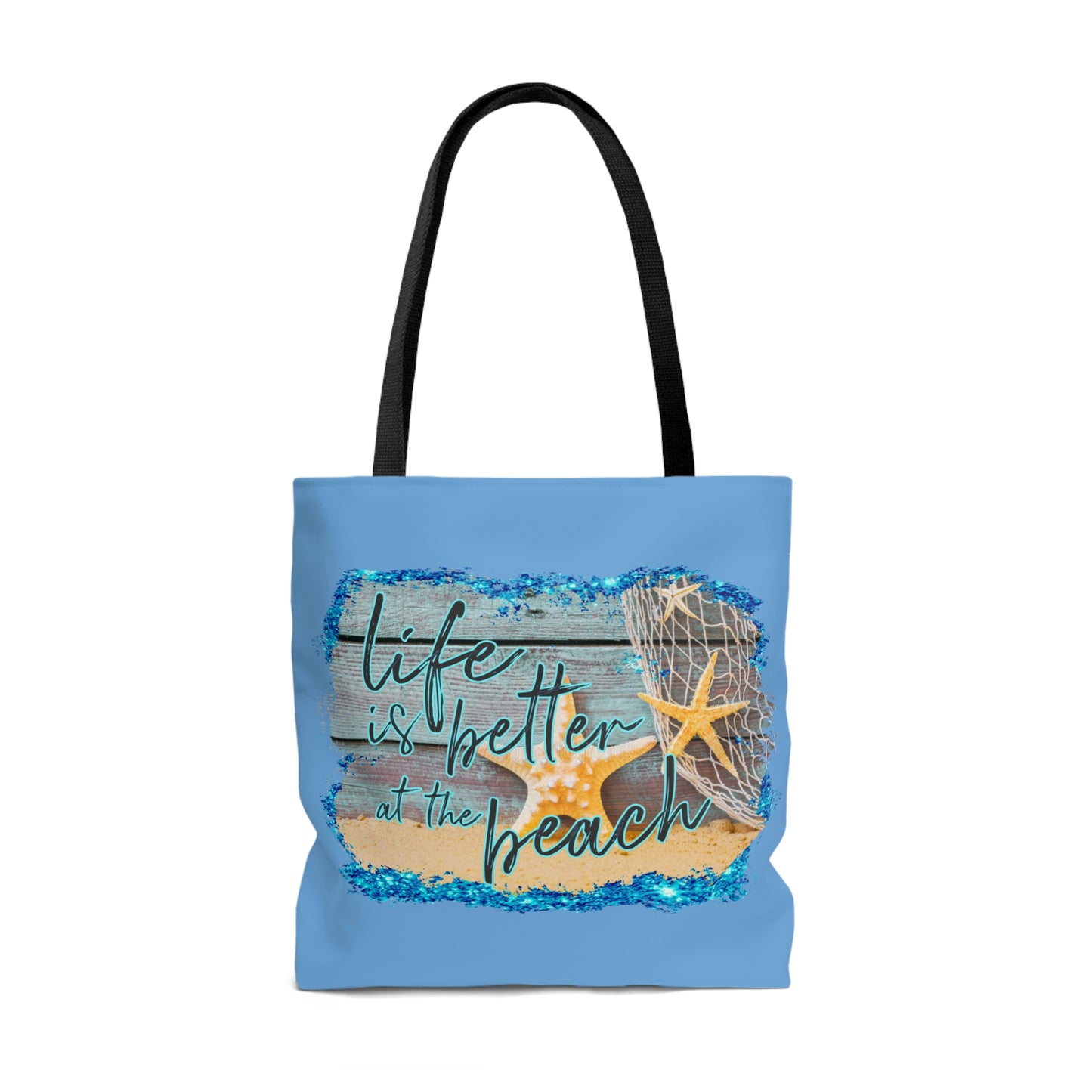 AOP Life is Better at the Beach Tote Bag Summer Tote Bag Spring Unisex