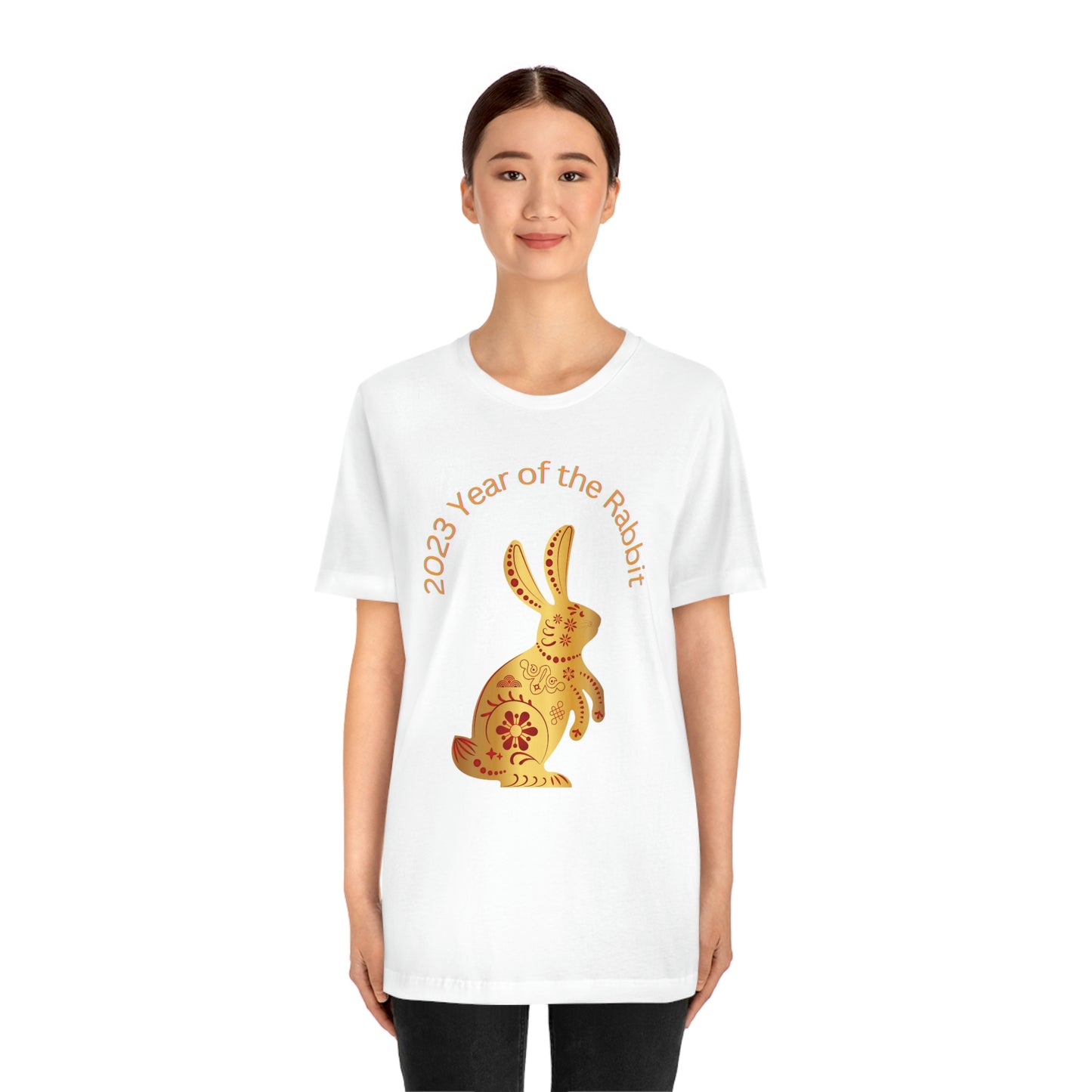 Chinese Lunar New Year 2023 Women's T Shirt Unisex Jersey Short Sleeve Tee Women's Men's Gender Neutral Year of the Rabbit