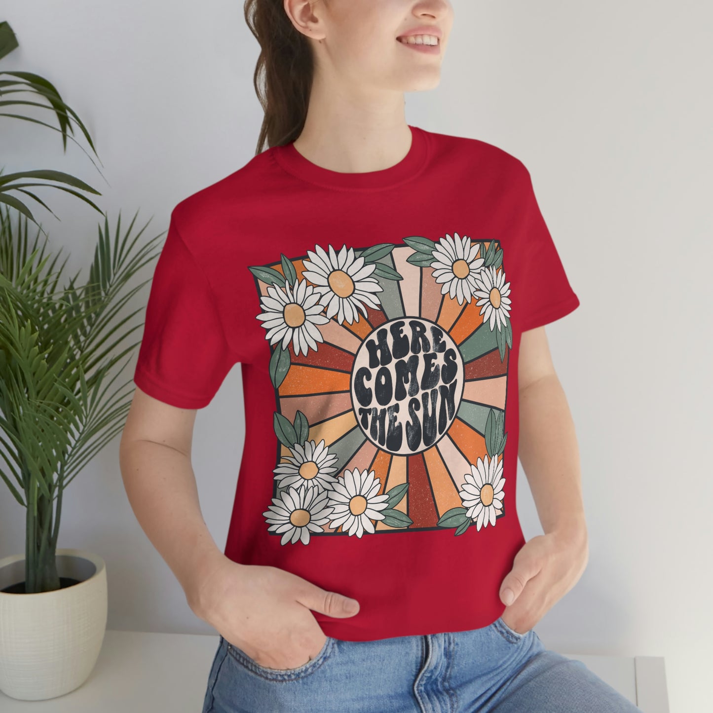 Here Comes the Sun Unisex Jersey Short Sleeve Tee