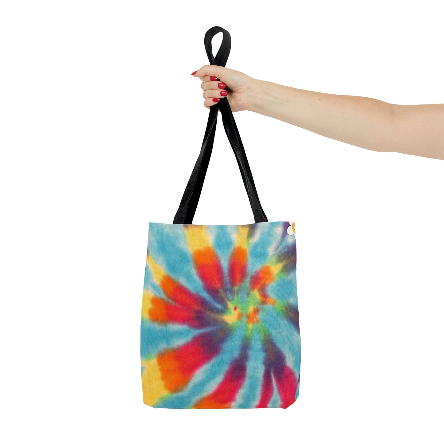 AOP Retro Flower Tote Bag Fun Design 3D Tote Bag Women's Unisex