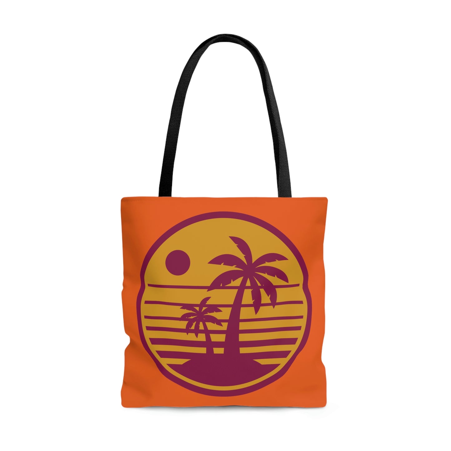 AOP Beach Tote Bag Spring Summer Palm Tree Sun