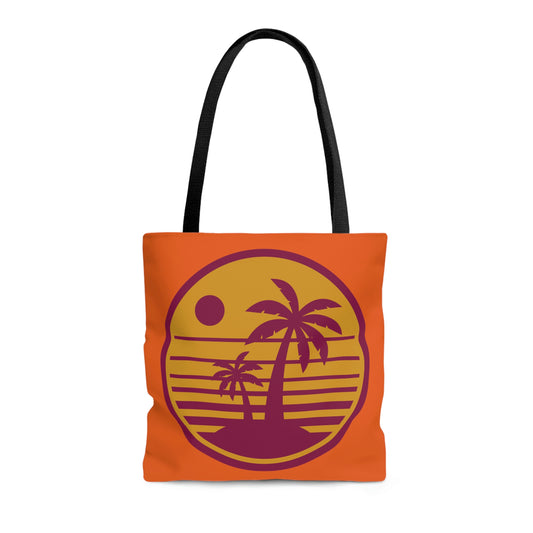 AOP Beach Tote Bag Spring Summer Palm Tree Sun