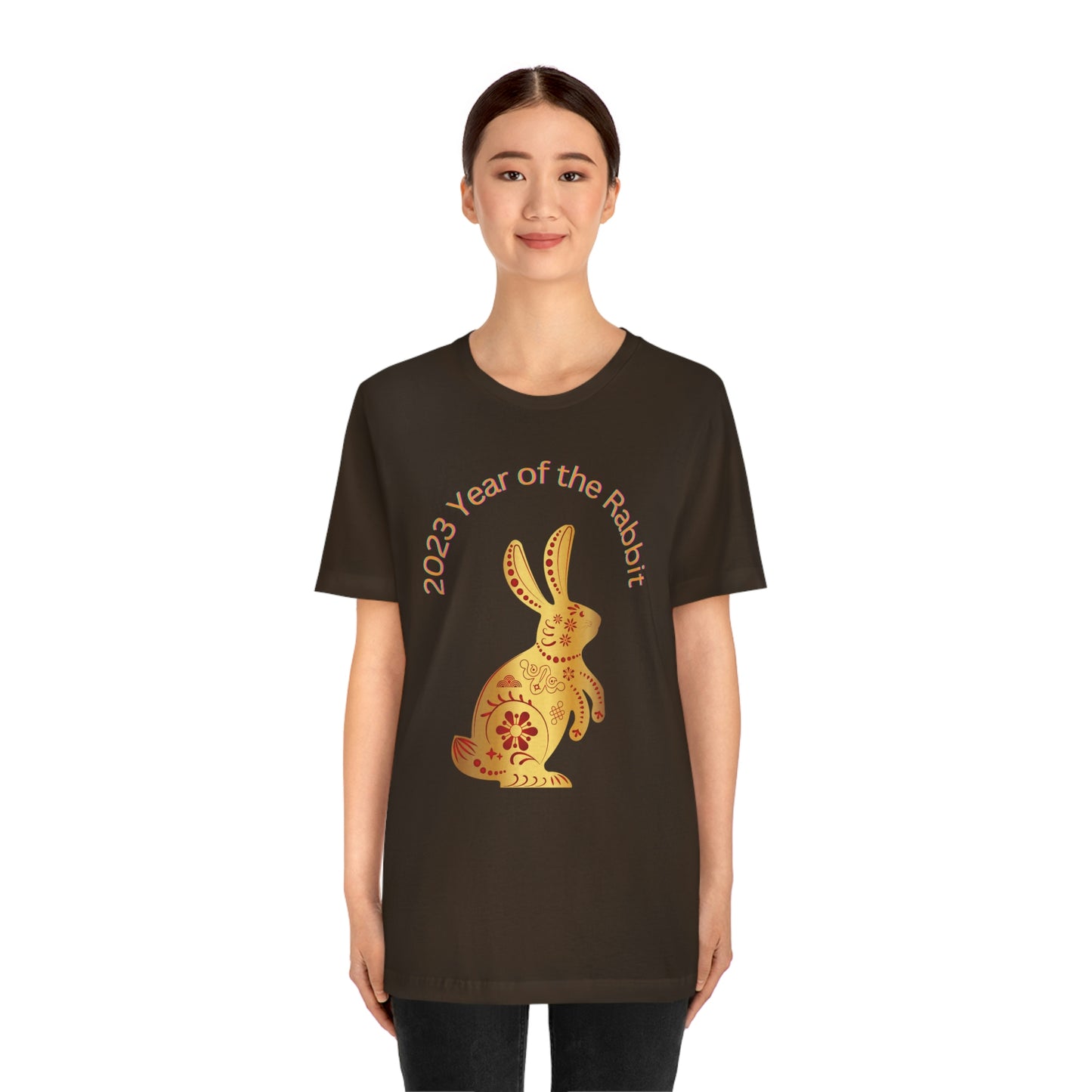 Chinese Lunar New Year 2023 Women's T Shirt Unisex Jersey Short Sleeve Tee Women's Men's Gender Neutral Year of the Rabbit