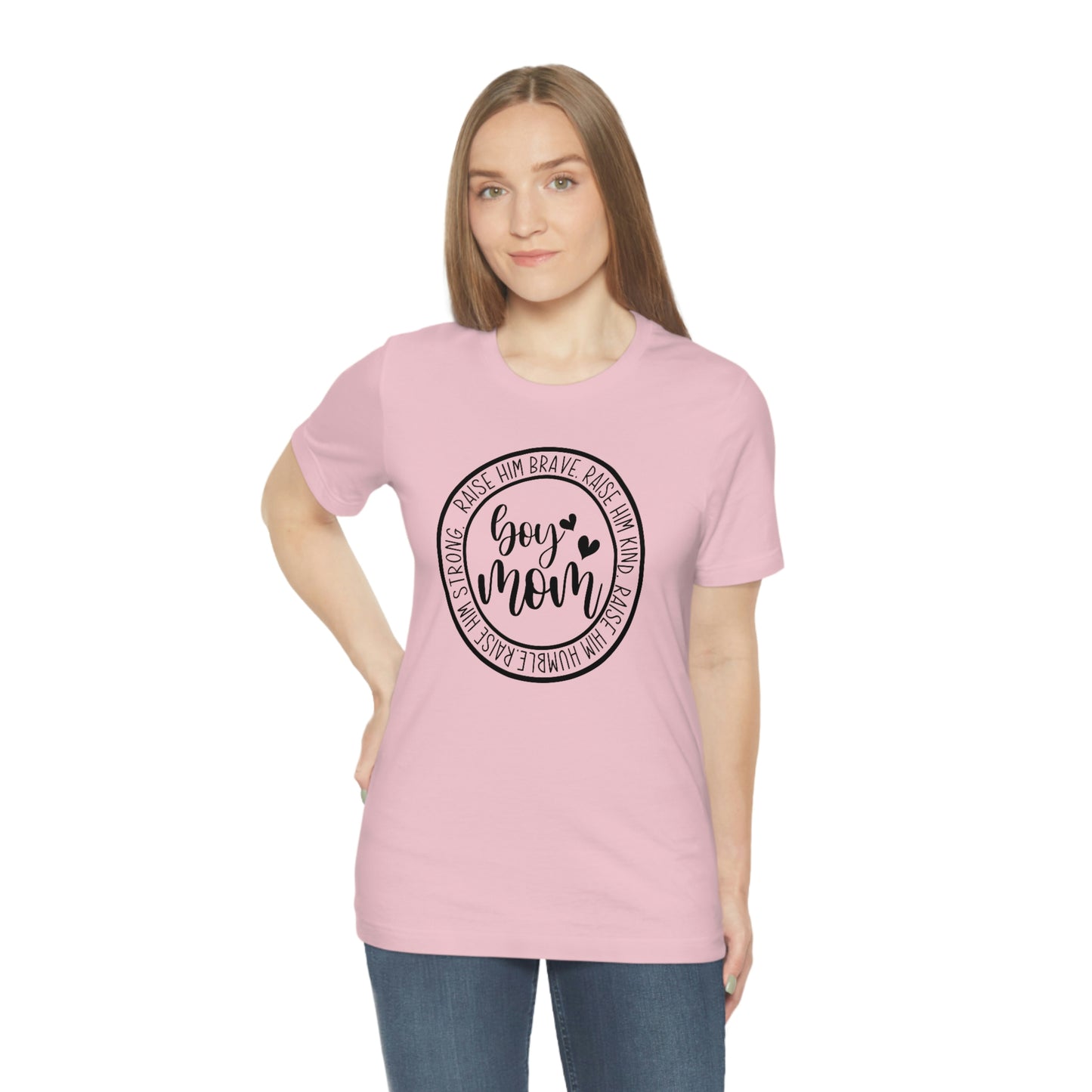 Women's Boy Mom T Shirt Unisex Jersey Short Sleeve Tee Women's T Shirt