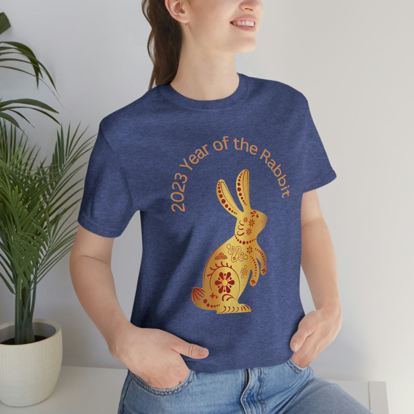 Chinese Lunar New Year 2023 Women's T Shirt Unisex Jersey Short Sleeve Tee Women's Men's Gender Neutral Year of the Rabbit