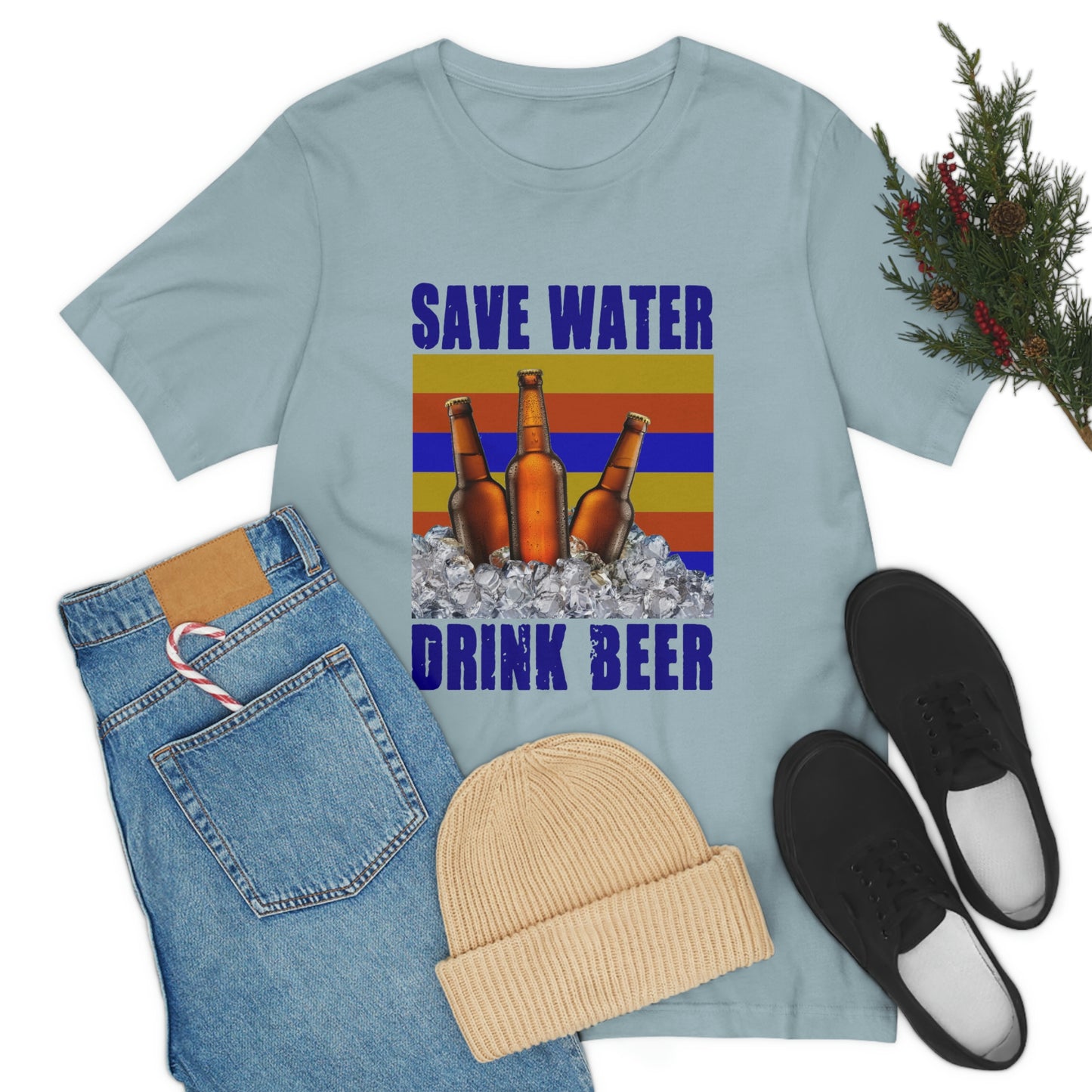 Save Water Drink Beer Unisex Jersey Short Sleeve Tee Men's T Shirt Women's T Shirt